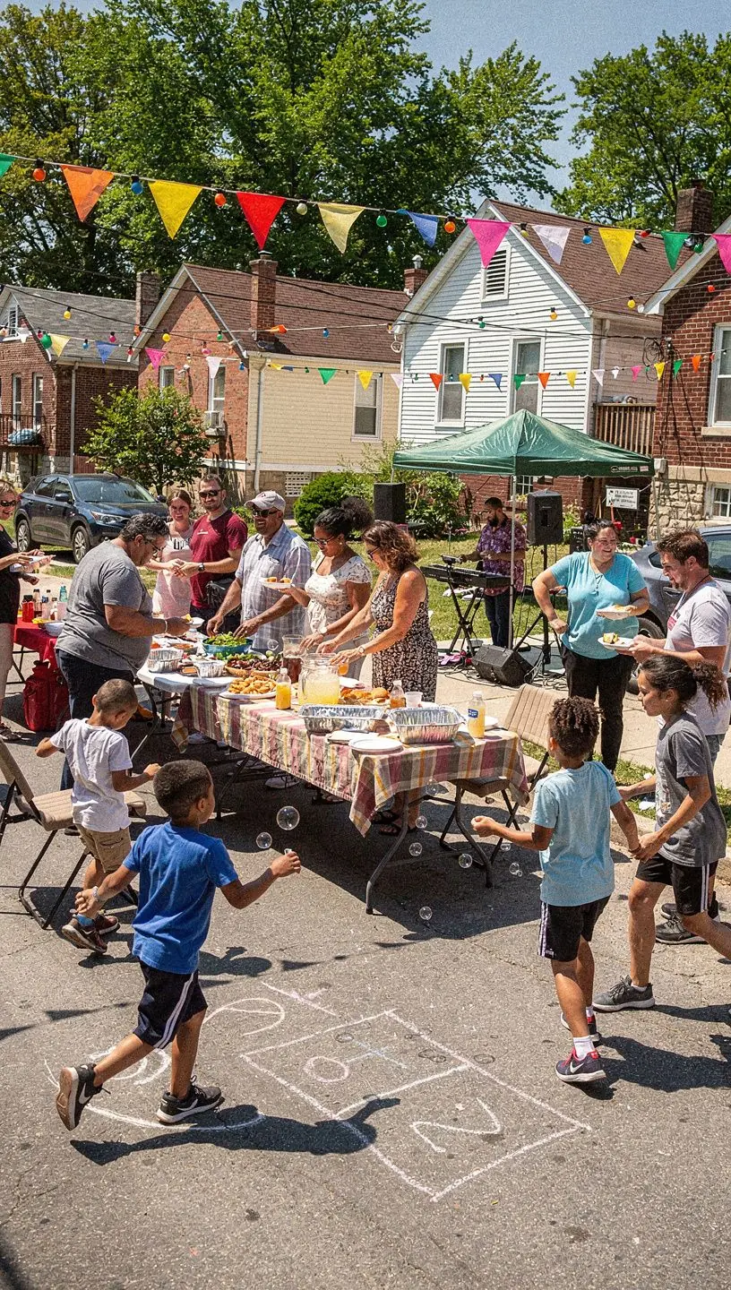 Engaging diverse audiences at neighborhood events.